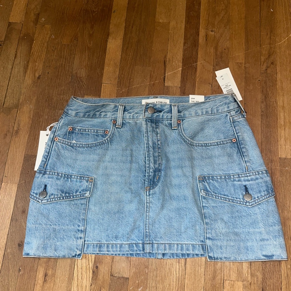 Aritzia Denim Skirt in Light Blue